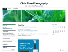 Tablet Screenshot of chrisfiorephotography.wordpress.com