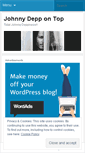Mobile Screenshot of johnnycdepp.wordpress.com