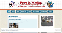 Desktop Screenshot of pawsinmotionfl.wordpress.com