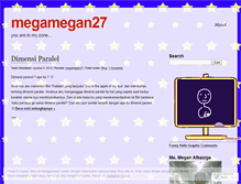 Tablet Screenshot of megamegan27.wordpress.com