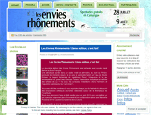 Tablet Screenshot of enviesrhonements.wordpress.com