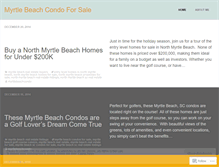 Tablet Screenshot of myrtlebeachcondo.wordpress.com