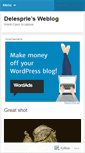 Mobile Screenshot of delesprie.wordpress.com