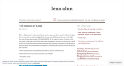 Desktop Screenshot of lenaalun.wordpress.com