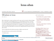 Tablet Screenshot of lenaalun.wordpress.com