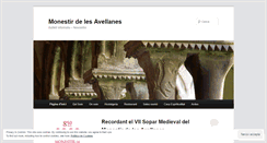 Desktop Screenshot of monestiravellanes.wordpress.com