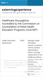 Mobile Screenshot of externingexperience.wordpress.com