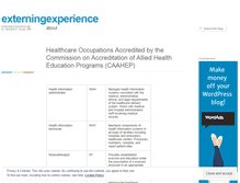 Tablet Screenshot of externingexperience.wordpress.com