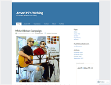 Tablet Screenshot of ansari19.wordpress.com