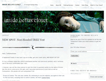 Tablet Screenshot of insidebellascloset.wordpress.com