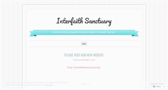 Desktop Screenshot of interfaithsanctuary.wordpress.com