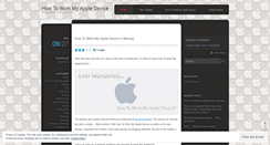 Desktop Screenshot of howtoworkmyappledevice.wordpress.com