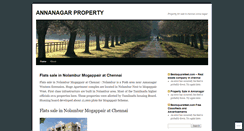 Desktop Screenshot of annanagarproperty.wordpress.com