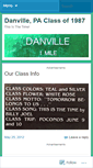 Mobile Screenshot of danvillepaclassof1987.wordpress.com
