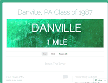 Tablet Screenshot of danvillepaclassof1987.wordpress.com