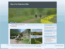 Tablet Screenshot of endurancediary.wordpress.com