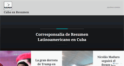 Desktop Screenshot of cubaenresumen.wordpress.com