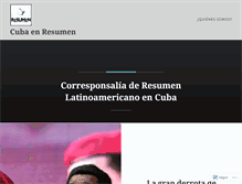 Tablet Screenshot of cubaenresumen.wordpress.com