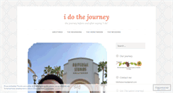 Desktop Screenshot of idothejourney.wordpress.com