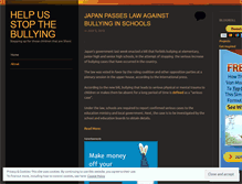 Tablet Screenshot of helpusstopbullying.wordpress.com