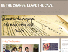 Tablet Screenshot of bethechangeleavethecave.wordpress.com