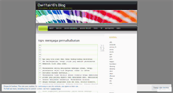 Desktop Screenshot of dwi11ai16.wordpress.com