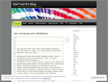 Tablet Screenshot of dwi11ai16.wordpress.com