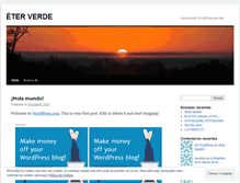 Tablet Screenshot of eterverde.wordpress.com