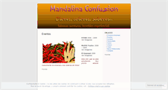 Desktop Screenshot of mandalinaconfuzion.wordpress.com