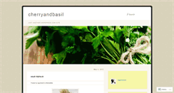 Desktop Screenshot of cherryandbasil.wordpress.com