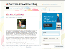 Tablet Screenshot of norcrossarts.wordpress.com