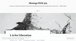 Desktop Screenshot of musingswith305.wordpress.com