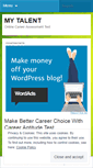 Mobile Screenshot of mytalenttest.wordpress.com