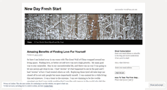 Desktop Screenshot of newdayfreshstart.wordpress.com