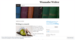 Desktop Screenshot of iamawannabewriter.wordpress.com