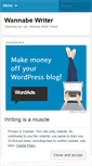 Mobile Screenshot of iamawannabewriter.wordpress.com