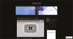 Desktop Screenshot of bellyfullofwords.wordpress.com