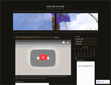 Tablet Screenshot of bellyfullofwords.wordpress.com