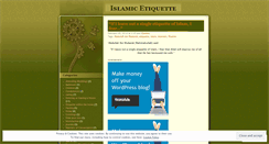 Desktop Screenshot of islamicetiquette.wordpress.com