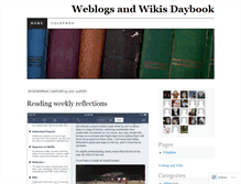 Tablet Screenshot of blogsandwikisdaybook.wordpress.com