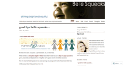 Desktop Screenshot of bellesqueaks.wordpress.com