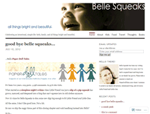 Tablet Screenshot of bellesqueaks.wordpress.com