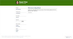 Desktop Screenshot of equalview.wordpress.com