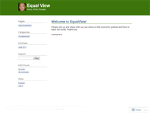 Tablet Screenshot of equalview.wordpress.com