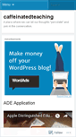 Mobile Screenshot of caffeinatedteaching.wordpress.com