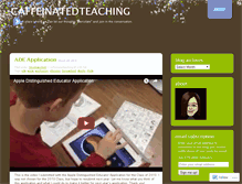 Tablet Screenshot of caffeinatedteaching.wordpress.com