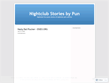 Tablet Screenshot of nightclubstories.wordpress.com