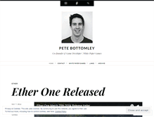 Tablet Screenshot of petebottomley.wordpress.com