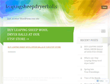 Tablet Screenshot of leapingsheepdryerballs.wordpress.com