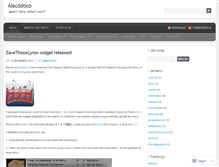 Tablet Screenshot of alecdotico.wordpress.com